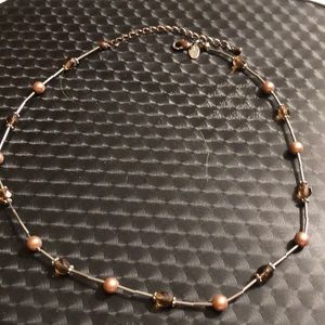 Lia Sophia wire beaded necklace